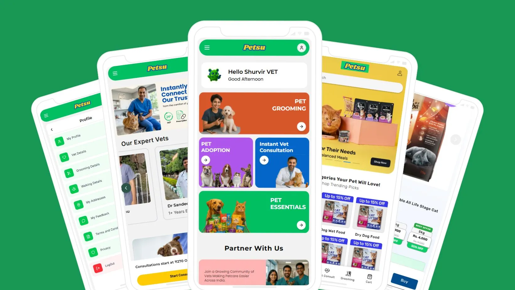 Petsu - Vet Consult | Grooming | Pet essentials